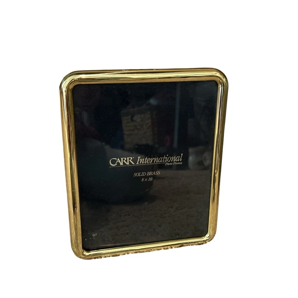 CARR International Solid Brass Photo Frame 8x10 Freestanding‎